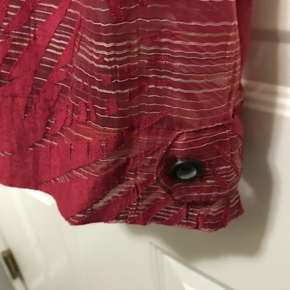 Wine coloured Anthropolgie blouse - Picture 4 of 5